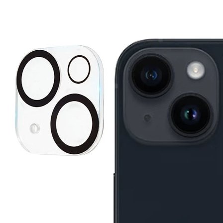 iPhone 15 / 15 Plus Linssisuoja 3D Karkaistu Lasi Läpinäkyvä