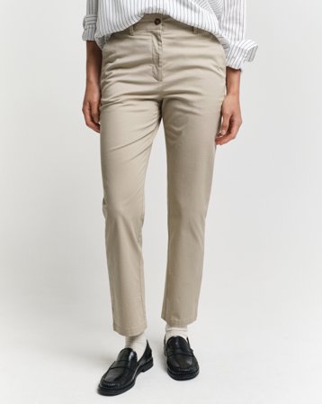 GANT Damen Slim Fit Chinohose (40) Braun Beige