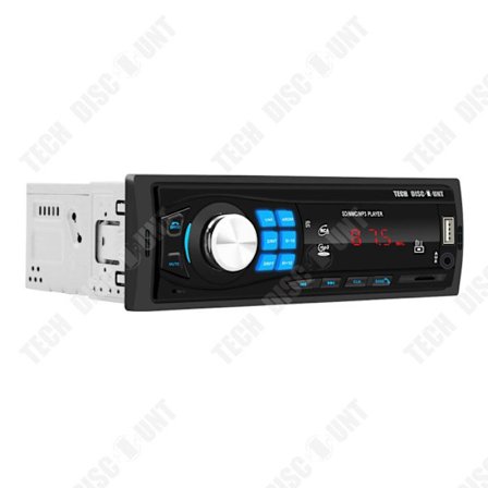 Autoradio Bluetooth - TECH DISCOUNT - TD - MP3-spelare - Bluetooth 5.0 - AUX/SD/USB-ingångar