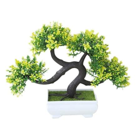 Simulering Välkommen Pine Hemdekoration Skrivbordsdekoration (Gul)