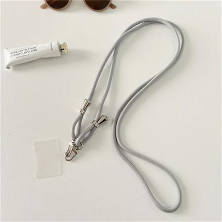 160Cm Färgglada Mobiltelefon Straps Lanyard Cute Sport Justerbara Lanyards Snygga Lång Telefon Rep Hängande För Iph One Nylon Reme Gray