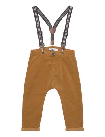 Nbmben U Shape Cord Pants Wb 7102-Yt R Dungarees Brun Name It*Betinget Tilbud