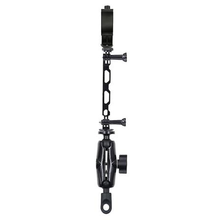 Monokokki-puhelinteline moottoripyörän ohjaustankoon, monitoiminen