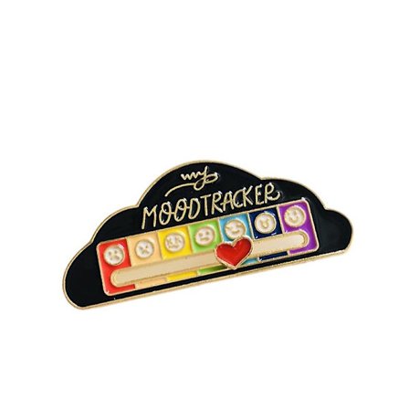 Sosial Batteri Pin, Humør Pin Morsom Emalje Emosjonell Pin (FMY)
