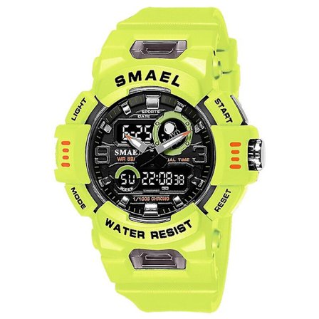 Smael Urheilukellot Digitaalinen Kello Led 50m Vedenpitävä Sotilaskello Miesten Kellot 8063 Miesten Kellot Sekuntikellot Herätyskello