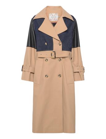 Nill Trench Coat Kåpe Multi/mønstret Munthe