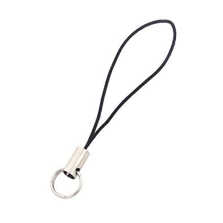 100 stk. Enkel Mote Mobiltelefon Lanyard Menn og Kvinner Generell Kort Håndleddstau Digitalkamera Selvutløser Spak Kort Lanyard (Svart)
