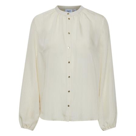 Saint Tropez, Corrie SZ LS Shirt Biały, Kobieta, Rozmiar: S