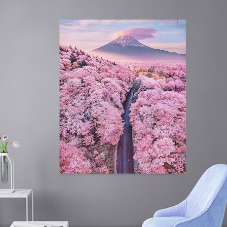 Fuji Mountain DIY diamantmålning 3d arresterad diamantmålning