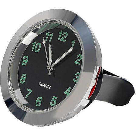 Bilskilt Ur Instrumentbræt Dekoration Bil Luftventil Klip Ur Pynt Sølv