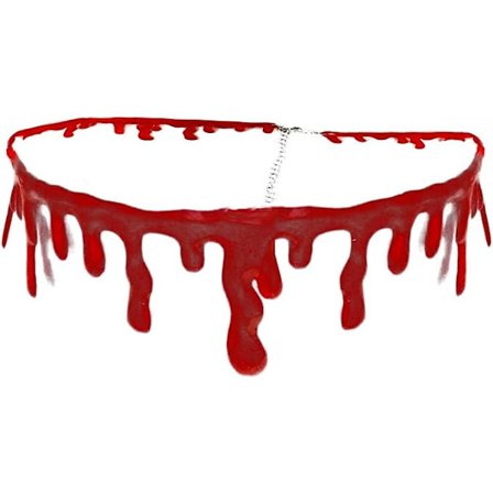 Tippuvan veren Halloween-juhlakuristin kaulakoru vampyyriasu A