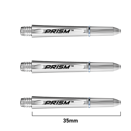 Winmau Prism 1.0 Polycarbonate Shafts | Winmau.com Short / Clear
