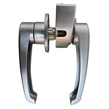 Toilet dørlås til autocamper, badeværelsesdørlås, håndtagslås til campingvogn og båd, autocampertilbehør [DB] Pearl chrome