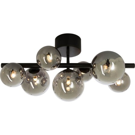 Aneta - Plafond Molekyl 66910-15 svart/rökgrå Svart