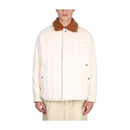 Sunnei, Padded Denim Jacket Różowy, unisex, Rozmiar: L