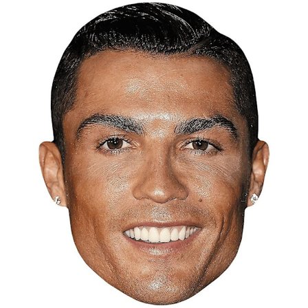 Cristiano Ronaldo (Smil) Kendis Maske, Fladt Kort Ansigt