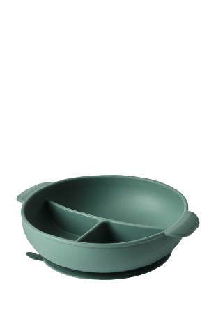 Åhléns Tredelad skål i silikon Mata & äta Grön ONESIZE
