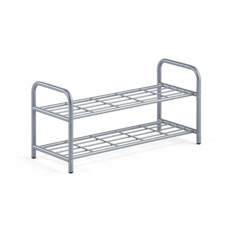 Schuhregal OLDHAM, 800 x 350 x 390 mm, Silber