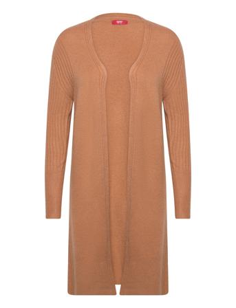 Women Sweaters Cardigan Long Sleeve Strikkegenser Cardigan Brun Esprit Casual*Betinget Tilbud