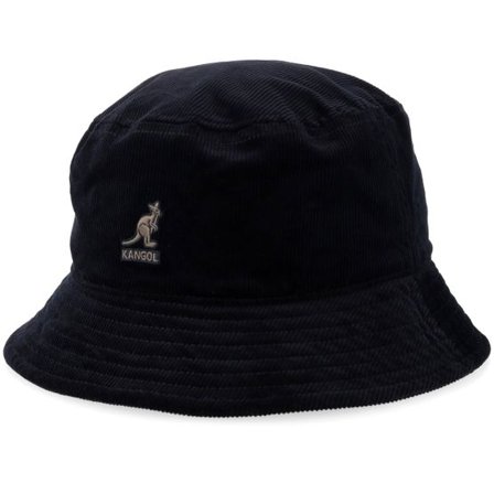 Kangol - Svart bucket Hatt - Corduroy Black Bucket @ Hatstore