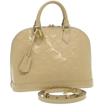 Louis Vuitton Vintage, Pre-owned Leather Alma Beige, Dames, Maat:ONE Size
