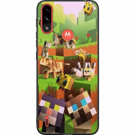 Motorola Moto E7i Power Svart Skal Minecraft