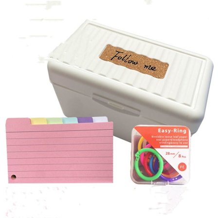 Tabbed Index Cards Flash Card Dividers Oppbevaringsboks