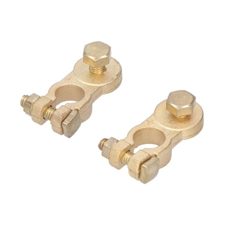 2 st Batteripolskopplingar Tunga Kabelförbindare Klämma för Bil Båt Husbil Husvagn Lastbil