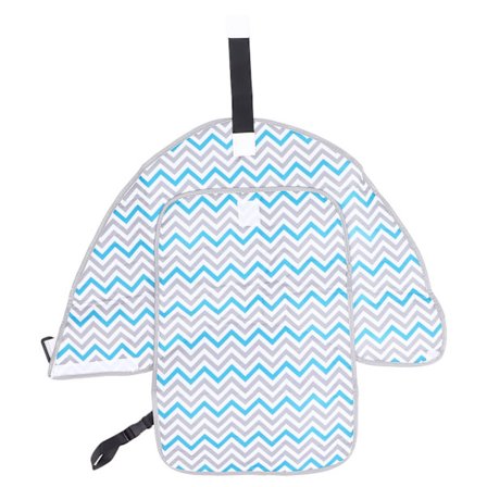 Baby Skifteunderlag Universal Multifunksjonell Bærbar Vanntett Baby Bleiedeksel Matte for Babyer Blå Bølge Skifteunderlag