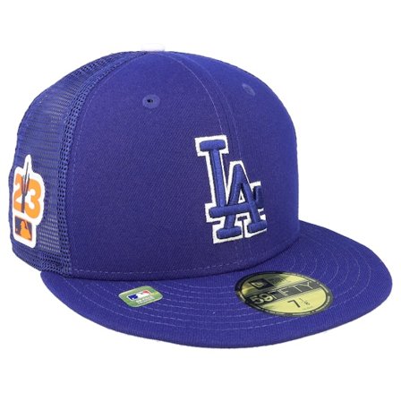 New Era - MLB Blau Fitted Cap - Los Angeles Dodgers 59FIFTY MLB Spring Training 23 Royal Mesh Fitted @ Hatstore