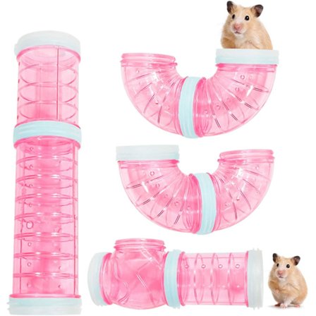 Hamster Tube Tunnel Toy(Rosa)
