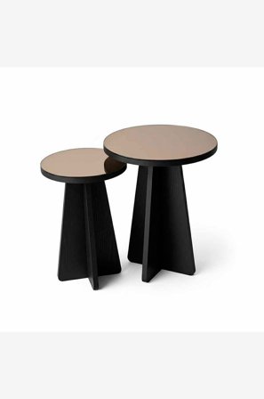 Hanah Home - Sidebordsett Luna - Svart - Småbord - Fra Homeroom