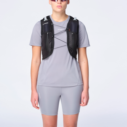 Salomon - Plecaki biegowe Torby i plecaki Active Skin 12 Women Set - Black / Metal