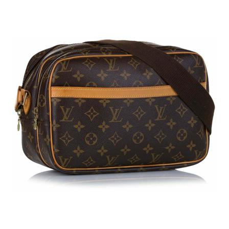 Louis Vuitton Vintage, Pre-owned Reporter PM Monogram Crossbody bag Bruin, Dames, Maat:ONE Size,Canvas