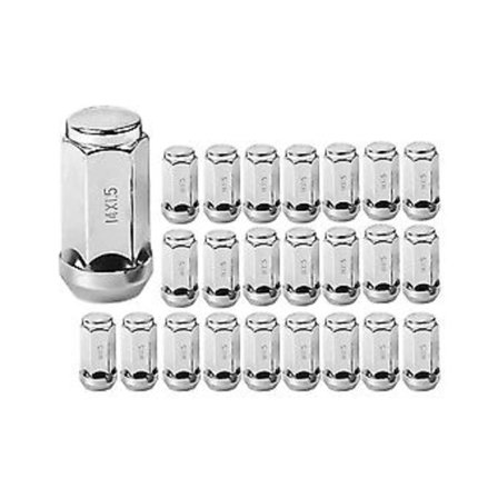 24 stk Bil Hjulmuttere M14X1.5 Tråd Kjegle Bil Hjulmuttere for 1999-2019