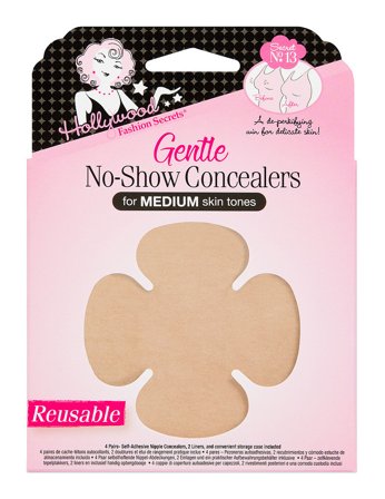 Hollywood Fashion Secrets No-Show Concealers Light 4 Par Medium, Tøj & Bolig, Bh'er, Nipple Covers