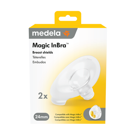 Medela Magic InBra Brysttrakt, 24 mm, 2 stk.