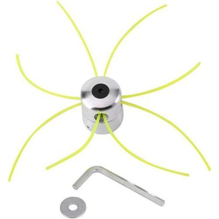 Universal aluminium trimmerhoved med trimmerlinesæt til plæneklippere