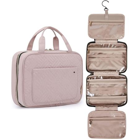 Toalettveske Reiseveske med Hengekrok, Baby Rosa, Medium