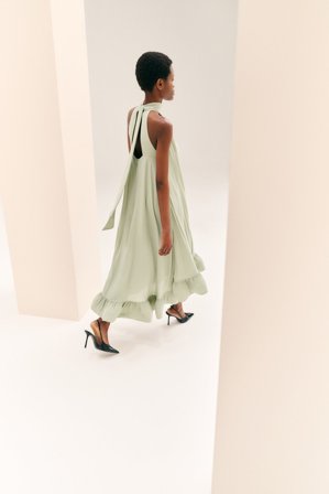 Malina - Sabrina midi dress - XXS - Sage