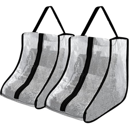 2 par høye støveloppbevaringsposer, bærbare støv- og vanntette skoposer, støvelorganisator beskyttelsesveske med håndtak