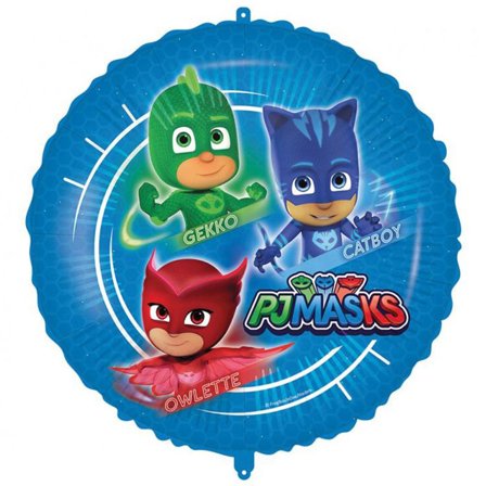 Pyjamashjältarna Folieballong 46 cm - Pyjamashjältarna Kalas Dekoration - Kalaslagret.se