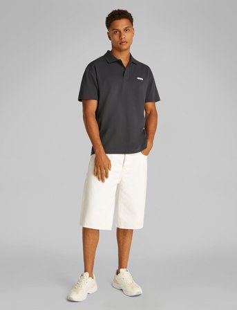 Calvin Klein Jeans Calvin Klein Label Polo - Black - S