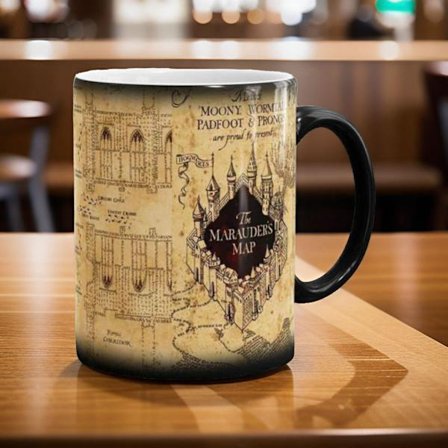 Mugg Karta Keramisk Termisk Ledtråd Kopp Häll i varm vätska för att avslöja hela bilden