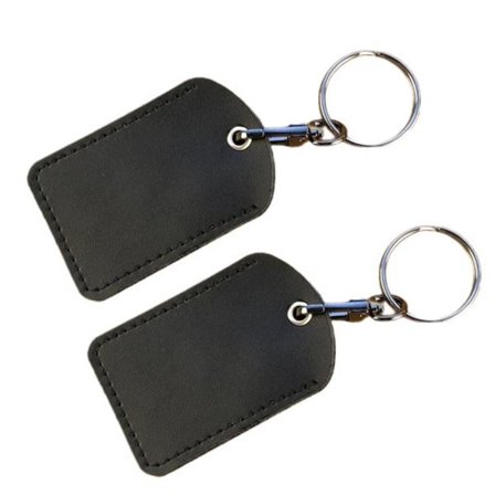Läder Access Card Tag, Nyckelring