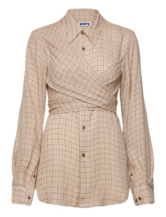 Hope | Twisty Shirt Airy Pink Check-40 | 40