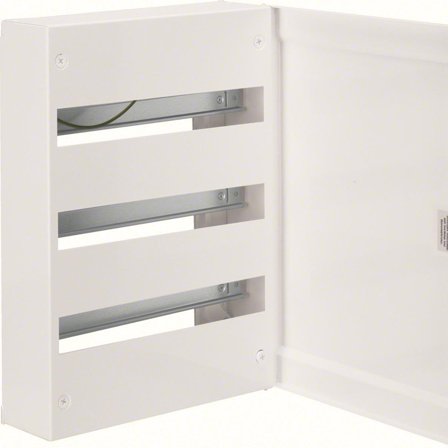 Hager GD318N Normkapsling 18 moduler/rad, utenpåliggende, metall 3 rader, Elfordeling & strømforsyning