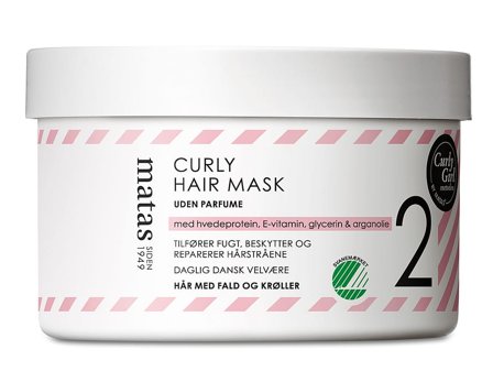 3 for 2 - Matas Striber Curly Protein Hair Mask Uden Parfume 250 ml, Hår, Shampoo & Hårpleje, Hårkur