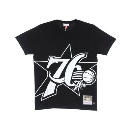 Mitchell & Ness, T-shirt Zwart, Heren, Maat:M