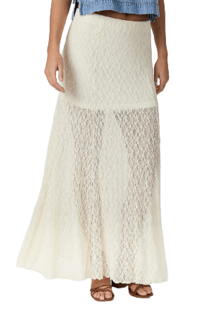 Neo Noir Mariya Lace Skirt Kjolar Dam Vit 40